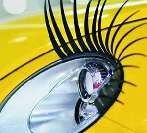 2 Wimpern für Ihr Auto Autowimpern 3D universal ClioTwingo Beetle Mini Lupo AWiB - Bild 1 von 3