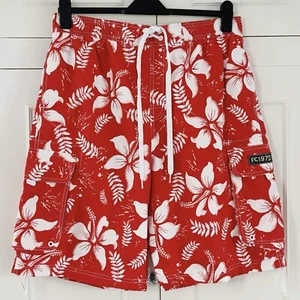 Pantalones Cortos de Natación French Connection Talla Grande Para Hombre Rojo Blanco Estampado Floral En muy buena condición Verano - Imagen 1 de 10