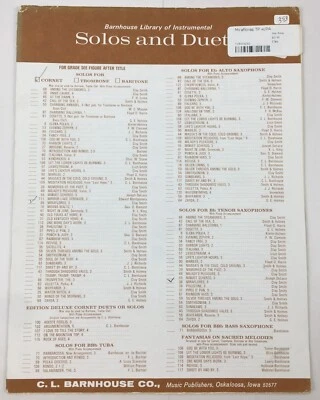 Miraflores See the Flowers Brass Solo Piano Sheet Music Clay Smith CL Barnhouse - Image 1 of 4