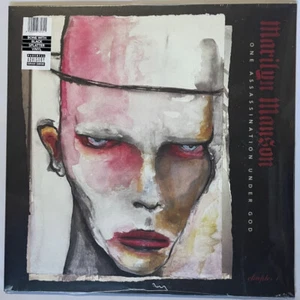 Marilyn Manson One Assassination Under God Limited Bone w Black Splatter Vinyl - Picture 1 of 4