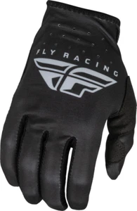 New Fly Racing Lite Gloves Black/Grey 376-710L (MEN-LG) (WMN-2X) - Picture 1 of 4