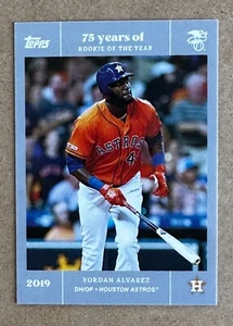 2022 Topps 75 Years of Rookie of the Year #56 Yordan Alvarez Silver 27/75 - Bild 1 von 3