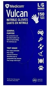 Medicom Vulcan Nitrile Gloves General Purpose, Large, 150 Gloves - Picture 1 of 3