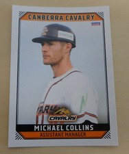 Michael Collins 2018/19 Australian Baseball League card - Canberra Cavalry