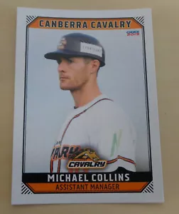 Michael Collins 2018/19 Australian Baseball League card - Canberra Cavalry - Imagen 1 de 2