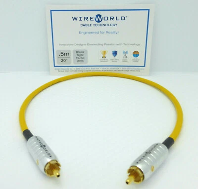 Cable digital coaxial WireWorld Chroma 7 0,5 metros Foto 1 de 3