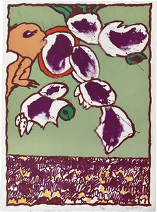 Pierre Alechinsky Galactic Flying Objects 1977 Signed Limited Edition Lithograph - Picture 1 of 8