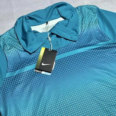 NUEVO Nike Tour Golf Performance Punto Estampado Geométrico Polo Mujer Grande Nuevo con Etiquetas Foto 1 de 4