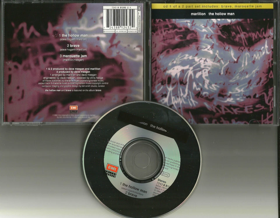 MARILLION Hollow man w/UNRELEASED Trx MAROUATTE JAM UK CD single USA Seller 1994 Foto 1 de 1