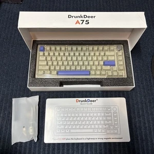 DrunkDeer A75 Schwarz Rapid Trigger Kabelgebunden USB Gaming Mechanische Tastatur - Bild 1 von 10