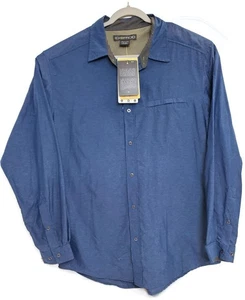 ExOfficio Shirt Mens XL Long Sleeve Button Front UPF 30 Trip'r Travel Hiking - Picture 1 of 8