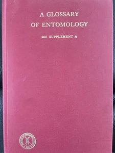 A Glossary Of Entomology Hardcover Book - Foto 1 di 1