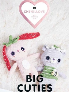Squishy Chenille Crochet Toys Pattern Book - Rico Big Cuties - Picture 1 of 8