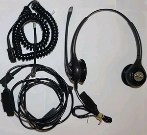 Plantronics HW261N Black Headband Headsets Pre-owned - Picture 1 of 5