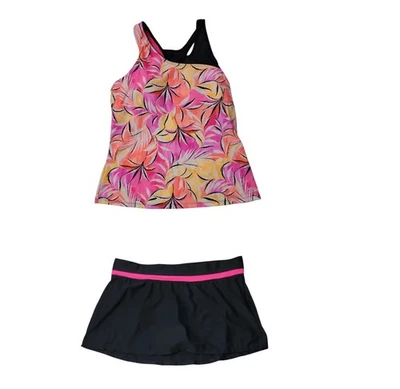 ZeroXposur Womens Size S Highline Tankini Swimsuit 2-Pc Top Swim Bikini Skirt - Imagem 1 de 4