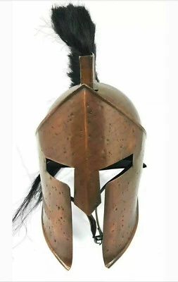 Casco medieval espartano romano 300 hecho a mano rey Leónidas película juego de rol vintage Foto 1 de 4