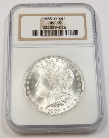 1885 O NGC MS65 | Silver Morgan Dollar - $1 US Coin #41221A Cover