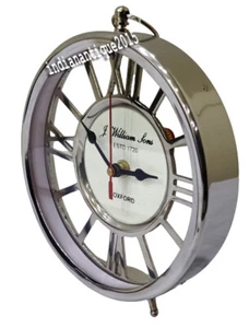 Vintage Style Home Decorative Collectible Chrome Table Clock Vintage Designer Gi - Picture 1 of 3