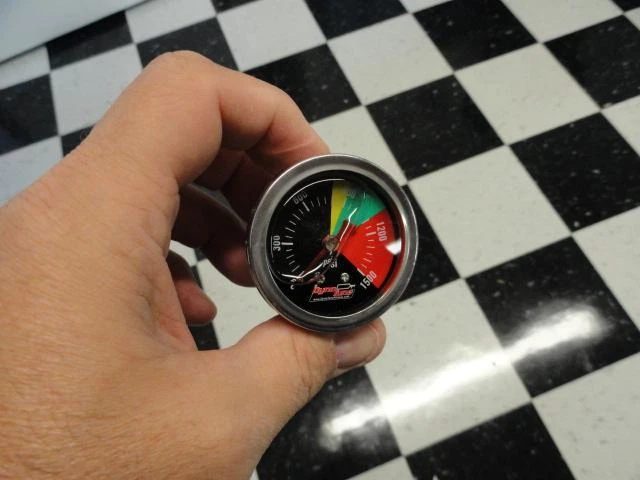 Nitrous Oxide Pressure Gauge liquid 0-1500 PSI 1.5" 1 1/2 NEW Black Face nos n2o - Image 1 of 1