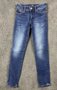 Gap Girls Jeans Slim Stretch Super Skinny Denim Medium Adjustable 7 Years - Picture 1 of 8