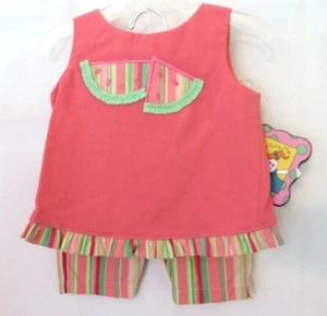 Picture Me 2 Pc Capri Set Slvless Pink Grn Watermelon Theme 4 5 7 or 10 #10628 - Picture 1 of 7