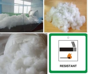 100.% SOFT .POLYESTER FIBRE FILLING - TOY STUFFING - CARDED HOLLOW FIBRE - Picture 1 of 1