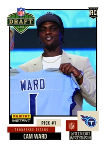 2025 PANINI INSTANT #1-#40 NFL DRAFT NIGHT ROOKIE - YOU PICK YOUR PLAYER IN HAND - Picture 1 of 41