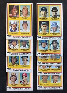 1978 Topps Lot of 9 Rookie Cards Molitor Trammel Morris Whitaker Hume 703 707