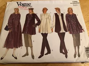 🌹 VOGUE MATERNITY #1242 - LADIES DRESS-SKIRT-VEST-TOP & PANTS PATTERN 18-22 FF - Picture 1 of 2