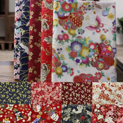 50x150cm DIY Japanese Fabric Cotton Clothing Curtain Sewing Patchwork Craft Acc - Image 1 of 4