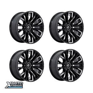 Fuel Off-Road D849 Rebar Gloss Black Milled 20X9 6X135 1mm (Set of 4) - Picture 1 of 1