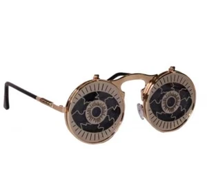 Steampunk Kreis Sonnenbrille verrückte Augen Gläser Kostüm Maskerade Maske Zubehör - Bild 1 von 2