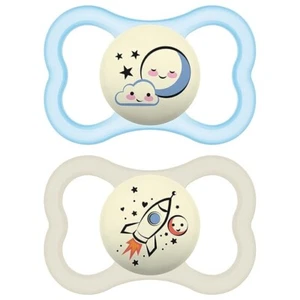 MAM Supreme Night Orthodontic Pacifier Glow in the Dark 2-Pack Size 16+ Months - Picture 1 of 4