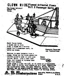 A.K. Brill Carnival Plan - #248 - Clown Ride - Picture 1 of 1