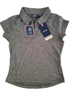 Girls IZOD "Approved Schoolwear" V-Neck Gray Marl Short Sleeve Top XXS (4/5) NWT - Picture 1 of 6