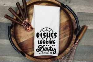 Funny Flour Sack Dish Kitchen Towel - Picture 1 of 6