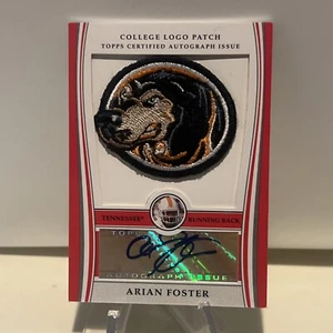 ARIAN FOSTER 2009 BOWMAN DRAFT COLLEGE ROOKIE PATCH AUTO RPA TENNESSEE #’D 58/75 - Bild 1 von 2