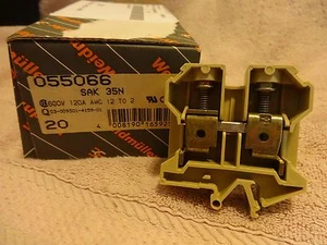 Weidmuller SAK 35N Terminal Block 800 V DIN Rail 0550660000 Box of 17 - 055066 - Picture 1 of 5