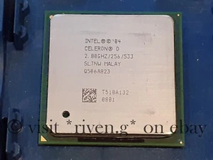 INTEL CELERON 'D' @ 2,8 Ghz SOCKET 478 CPU@COMPLETAMENTE PROBADO 533 FSB@SL7NW CÓDIGO DE PASO - Imagen 1 de 10