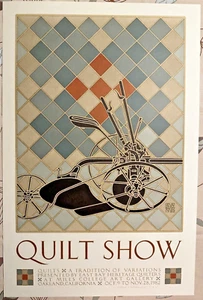 David Lance Goines signed Artist Proof (#96) QUILT SHOW: - Picture 1 of 11