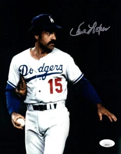 Davey Lopes Signed Autographed 8X10 Photo Los Angeles Dodgers Holding Ball JSA - Picture 1 of 2