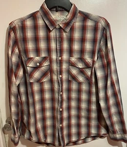 Aeropostale Shirt Adult Large Snap Button Up Long Sleeve Mens - Picture 1 of 6