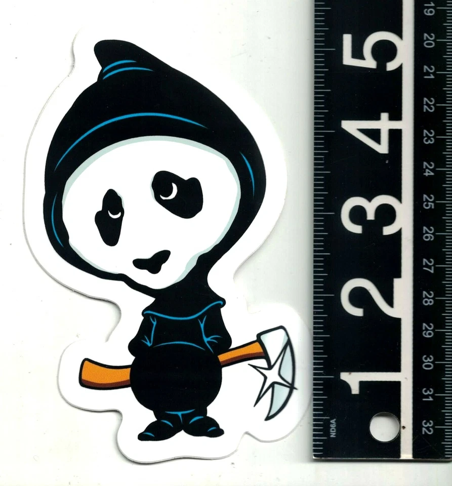 Enjoi x Blind Sticker 4 in x 3.4 in Grim Panda Multicolor Skateboard Decal