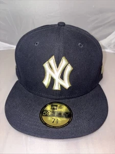 New York Yankees New Era 59FIFTY Cap Mütze 7 1/2. 100% Wolle.  USA Patch On Side - Bild 1 von 5