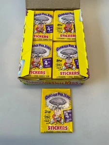 Garbage Pail Kids 4th Series Topps 1986 5 Stickers Bubble Gum Pack Sealed New - Picture 1 of 5