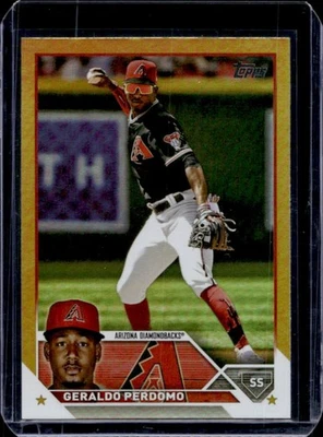 2023 Topps Geraldo Perdomo Gold Foil #531 Diamondbacks - Image 1 of 2