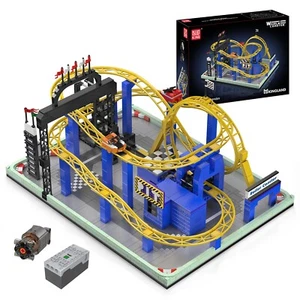 Mould King 11020 Spinning Roller Coaster Park Collectibles Building Block Toy - Picture 1 of 8