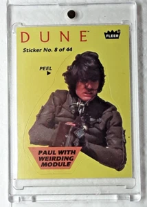 1984 DUNE MOVIE TRADING CARD STICKER 8 PAUL WITH WEIRDING MODULE - Picture 1 of 2