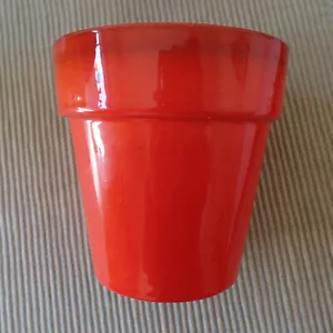 Metlox RED Rooster Flower Pot Cactus Planter Rare MINT California Provincial - Picture 1 of 5