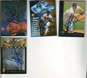 (4) Jason Isringhausen Autographed Baseball Cards ALL DIFFERENT Mets - Picture 1 of 1